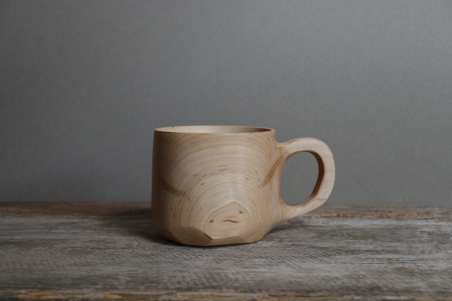 hard maple handled mug