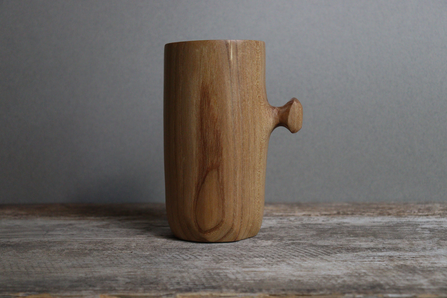 hard maple knobby mug