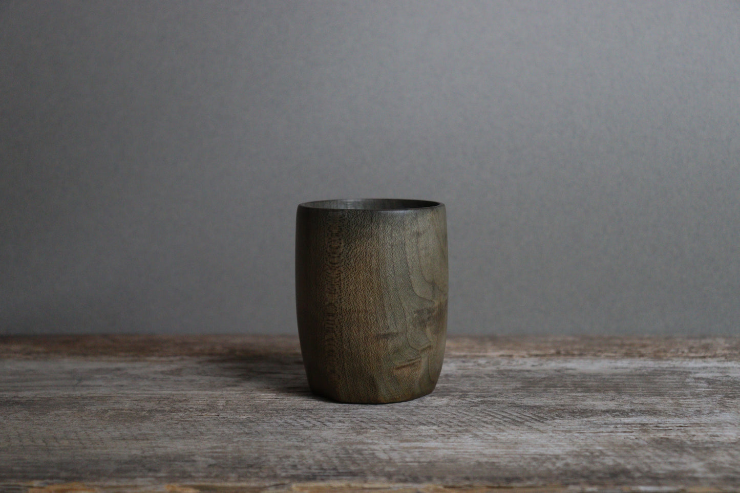 darkened maple tumbler