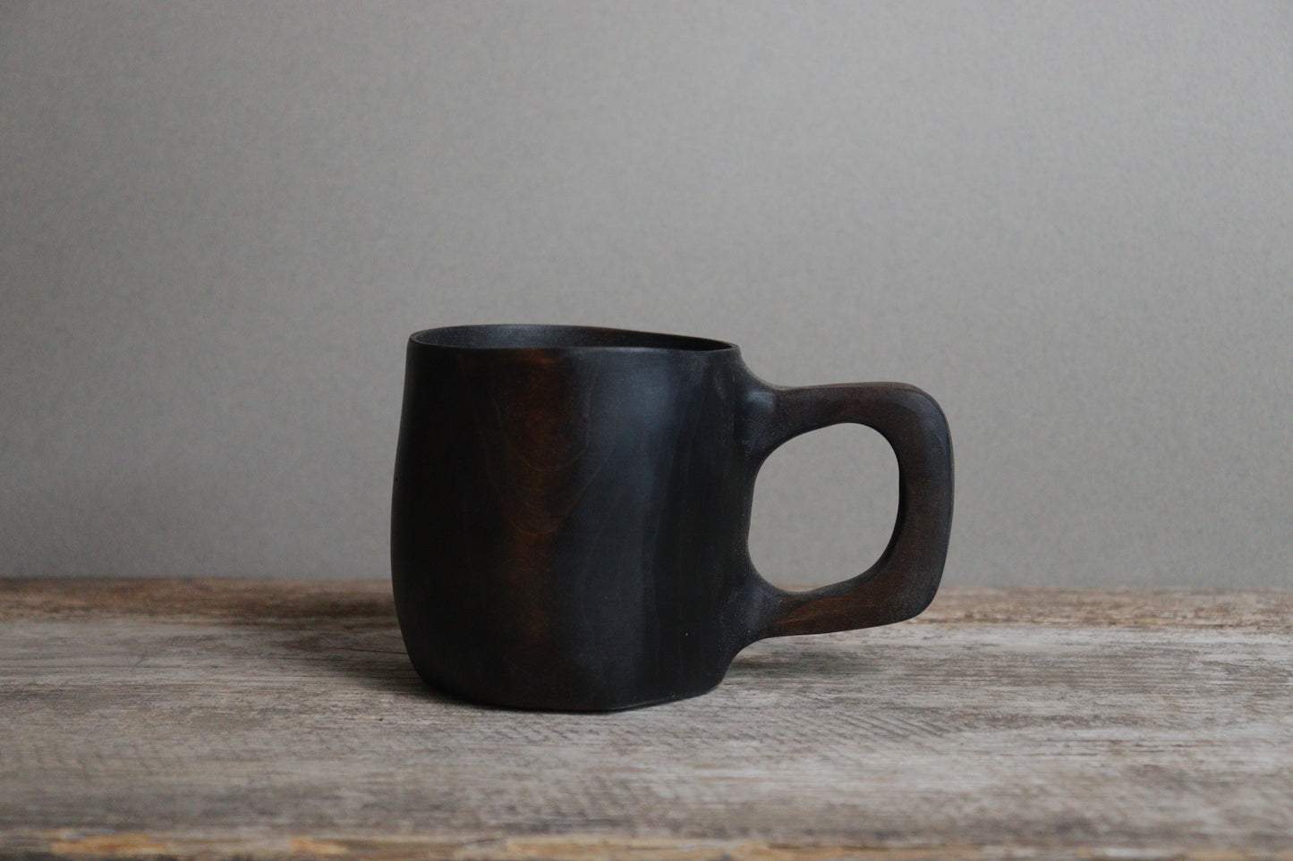 blackened cherry handled mug