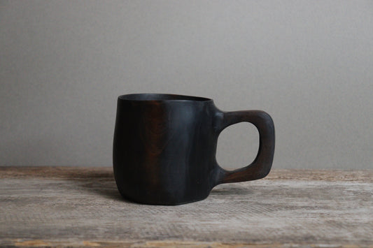 blackened cherry handled mug