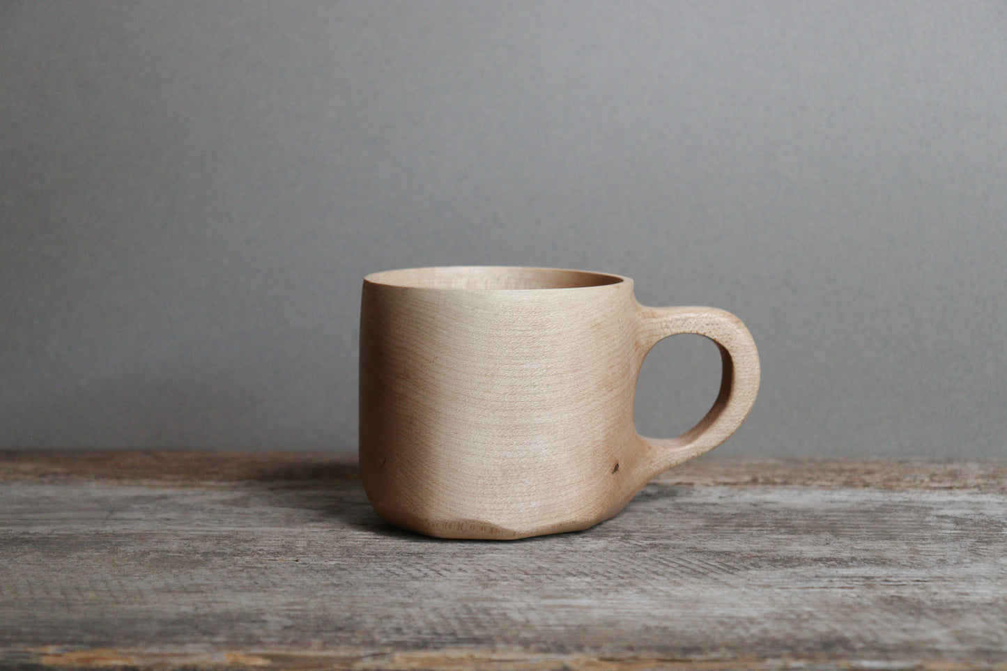 hard maple handled mug