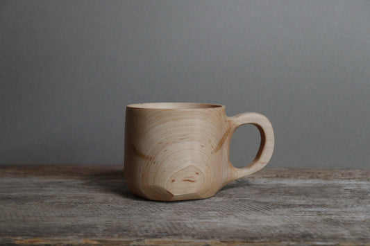 hard maple handled mug