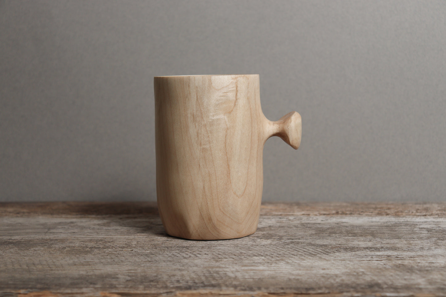hard maple knobby mug