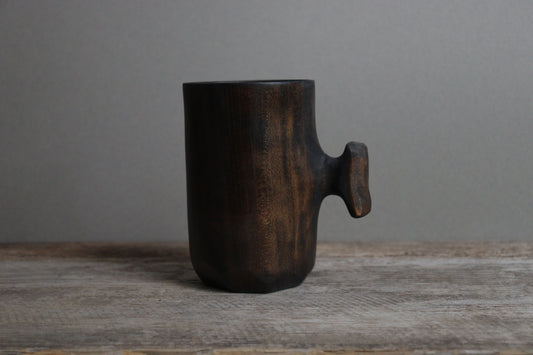 blackened cherry knobby mug