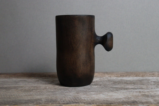 blackened cherry knobby mug