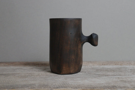 blackened cherry knobby mug