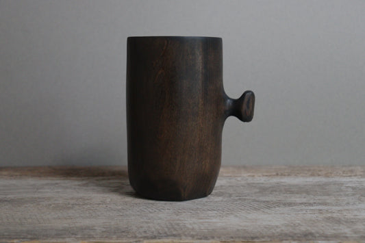blackened cherry knobby mug