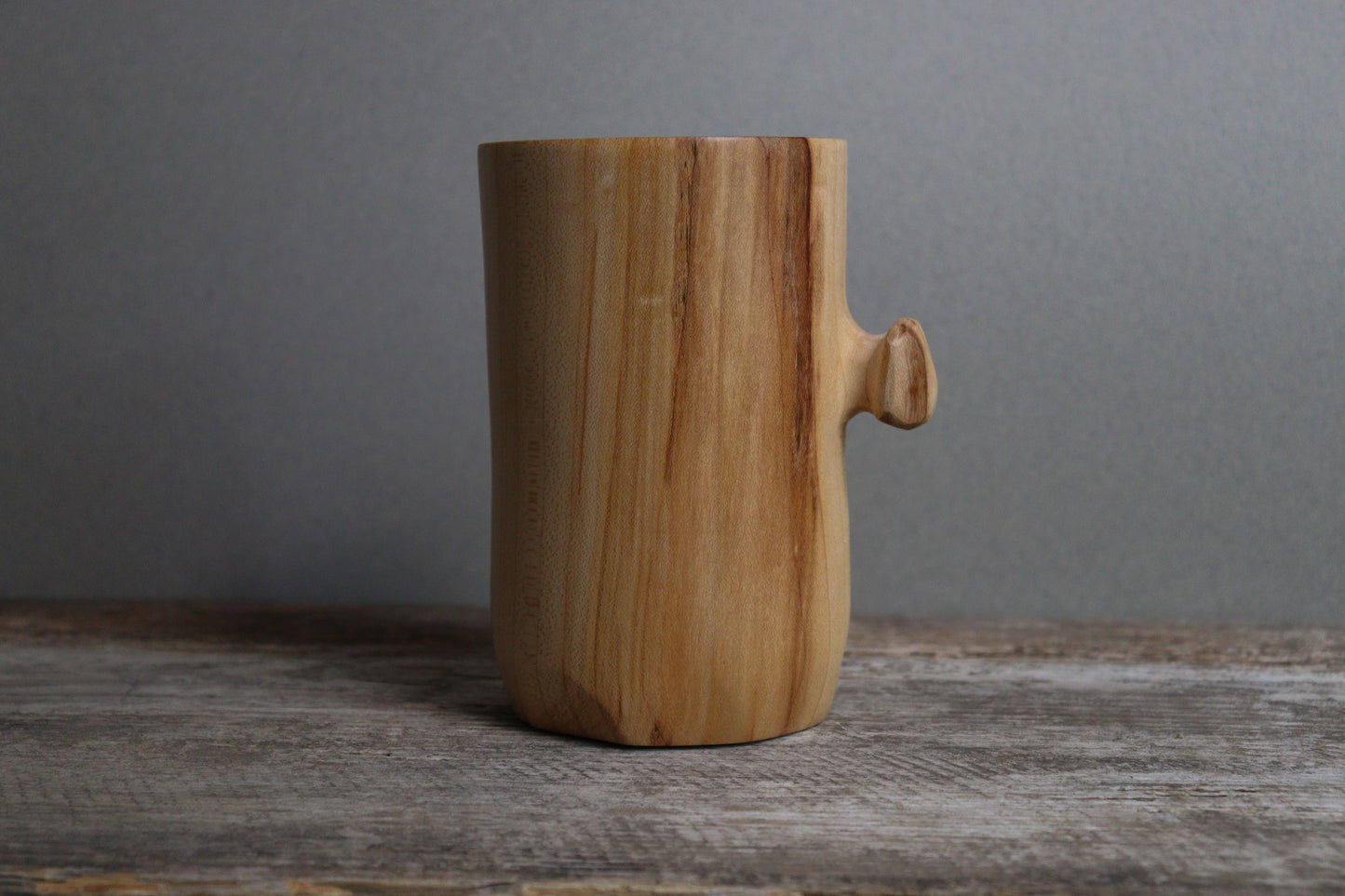 hard maple knobby mug