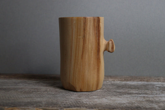hard maple knobby mug