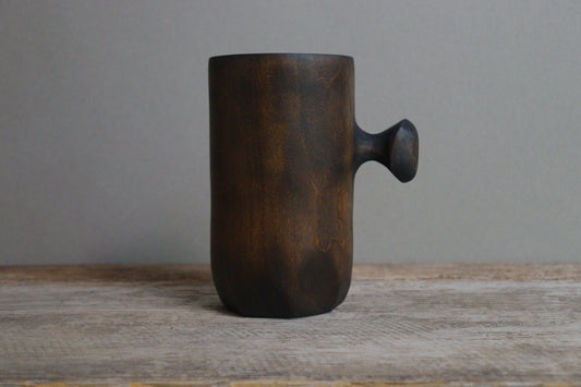 blackened cherry knobby mug