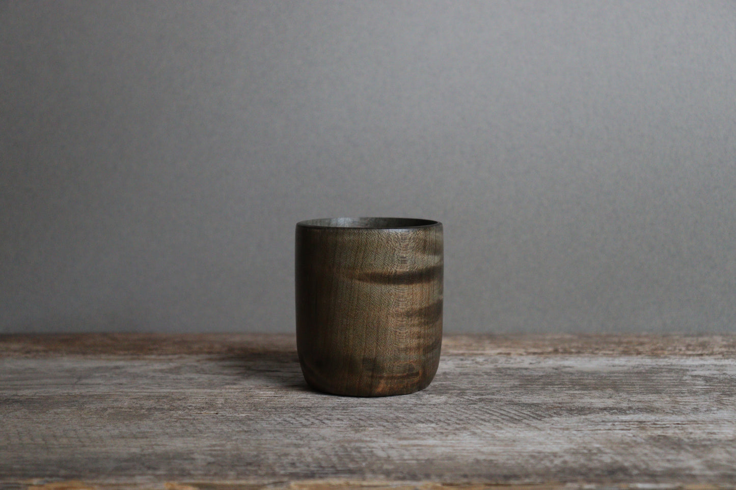 darkened maple tumbler
